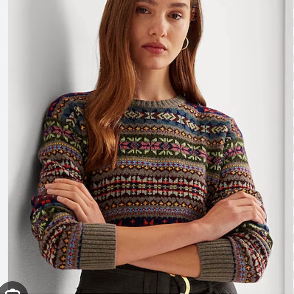Ralph Lauren Fair Isle Wool blend sweater xxs